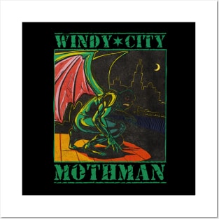 Windy City Mothman Posters and Art